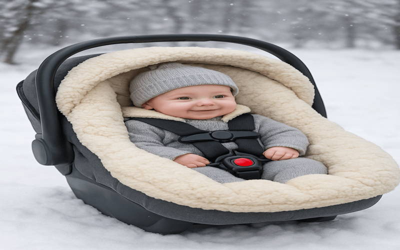 Best winter car seat cover for baby providing warmth, comfort, and protection in cold weather.